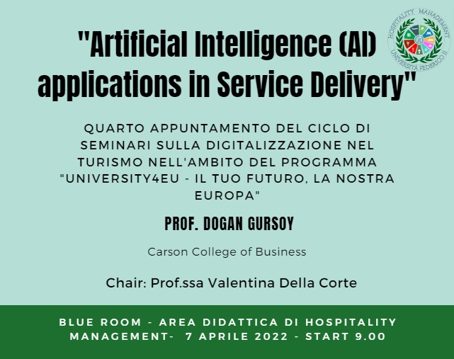 Artificial Intelligence (AI) applications in Service Delivery