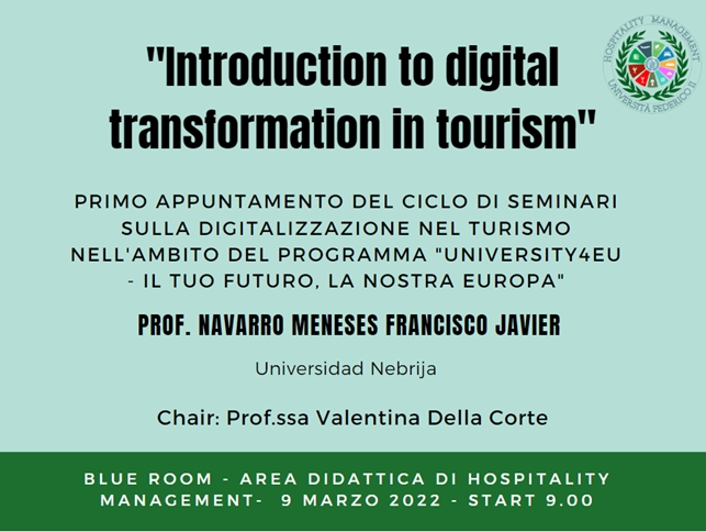 Introduction to digital transformation in tourism