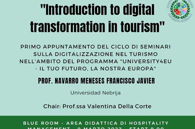 Introduction to digital transformation in tourism